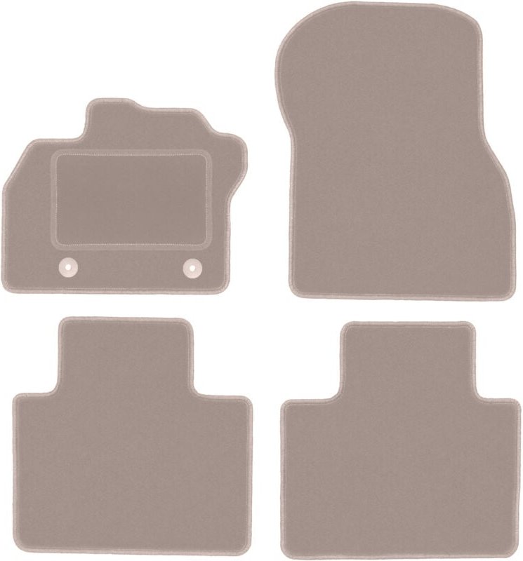Beige Veloursmatten für: Renault Zoe II Fließheck (2018-)