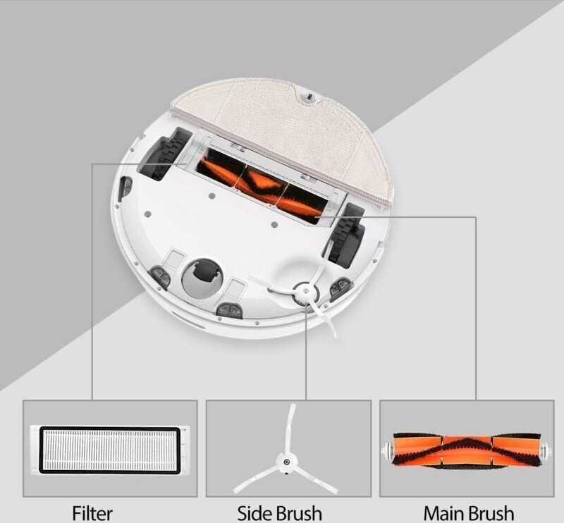 YMYNY 11-teiliges Ersatzzubehör für XIAOMI MI Roboterstaubsauger, Roborock S50 S51 S55 S6 Roboter, Ersatzteile, Staubsau...