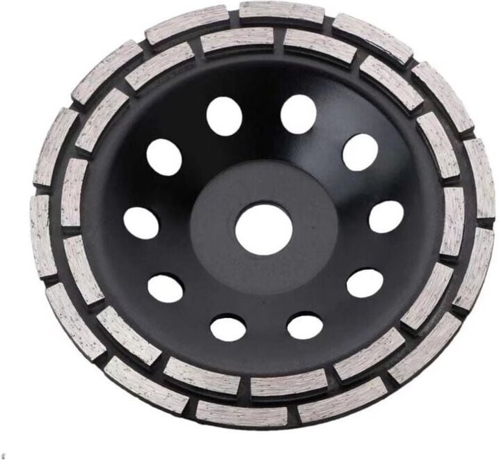 Thumbnail - Fitags - Premium-Diamant-Topfscheibe 180 mm Universal-Schleifmittel 180 mm x 22,2 mm doppelreihige Topfscheibe 26 mm hoh...