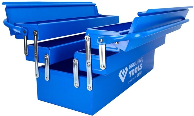 Metall-Werkzeugkasten, klappbar - Brilliant Tools