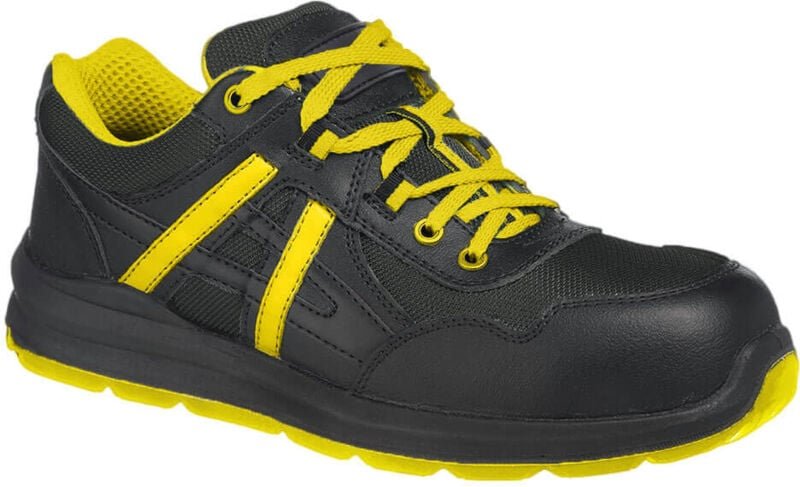 Sicherheits-Sneaker Mersey Trainer S1P Schwarz/Gelb 43
