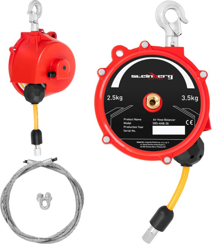 Thumbnail - Seilbalancer mit Pneumatikschlauch 2,5 - 3,5 kg 1,3 m