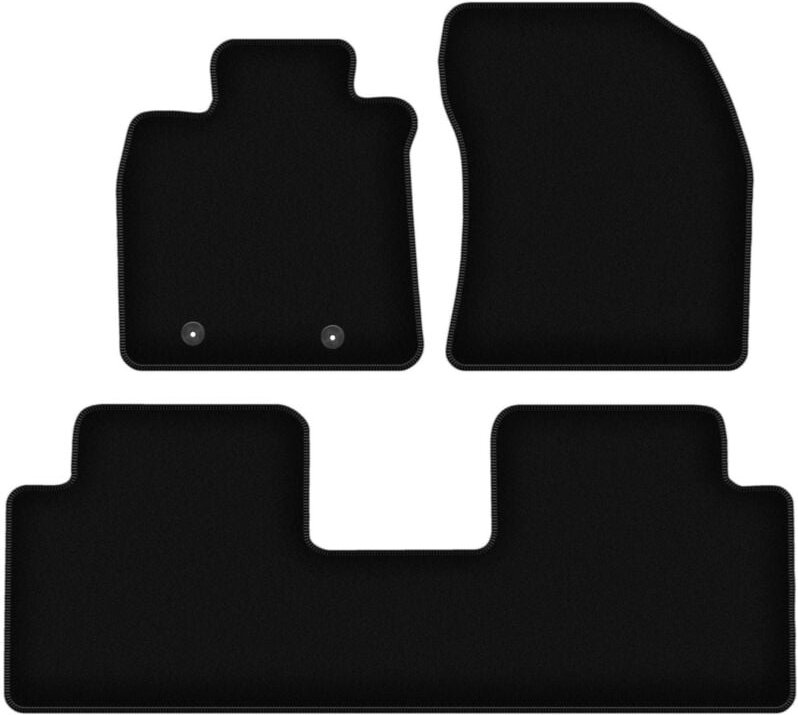 BASIC schwarze Veloursmatten für: Toyota Avensis III T27 Kombi, Liftback, Limousine (2009-2018)