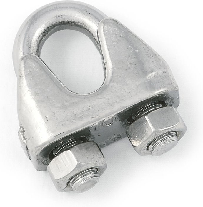 Drahtseilklemme für 8 mm Edelstahl aisi 316 (V4A)