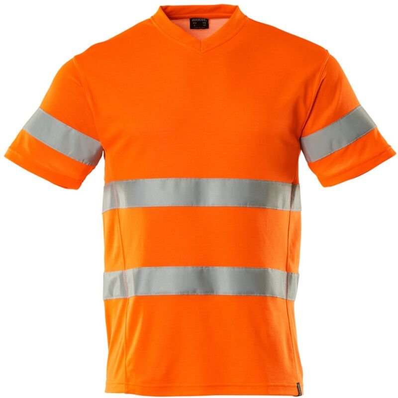 Mascot T-Shirt, V-Ausschnitt, moderne Passform T-shirt Gr. 3XL, hi-vis orange