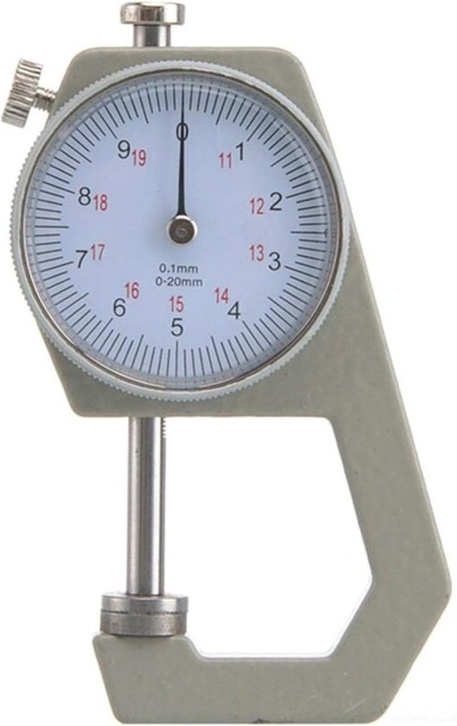 Csparkv - Digitales Dickenmessgerät (Größe: 0–20 mm), Lederblech, genaues Metalldickenmessgerät für Papier, Leder, Metal...