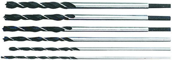 Holzbohrer (lang), 6 tlg.