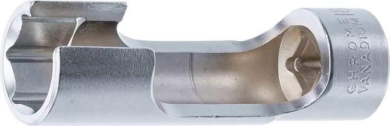 Spezial-Steckschlüssel-Einsatz, geschlitzt Antrieb Innenvierkant 10 mm (3/8") SW 18 mm