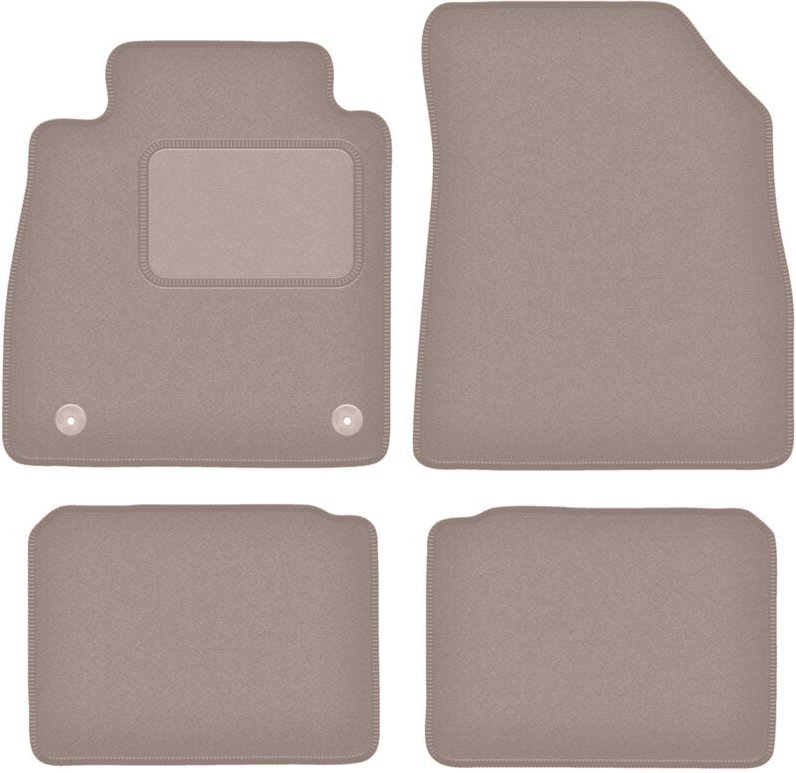 Beige Veloursmatten für: Nissan Micra K14 Fließheck (2017-)