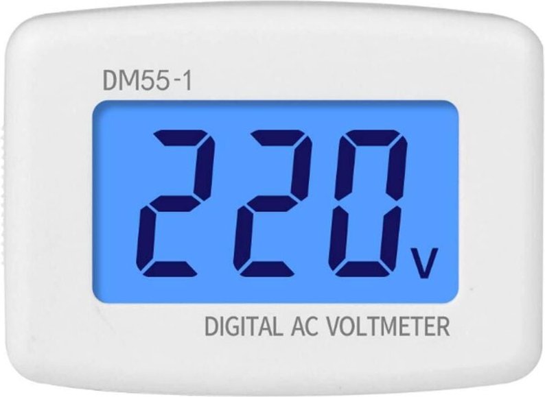 Lntyq - Voltmètre Ac Numérique, 230V 50HZ DM55-1-EU Ampèremètre Haute Précision Appareils Ménagers Moniteur Test Panneau...
