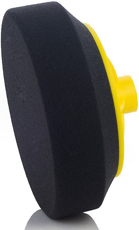 Weiches Polierpad 150mm für M14 Gewinde, Schwamm, Polierscheibe, Schwarz ABW