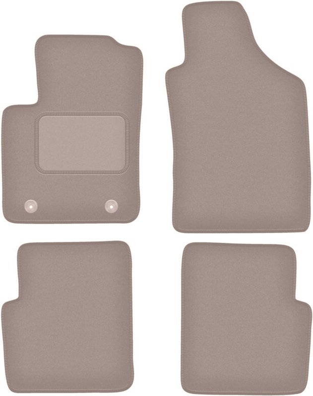 Beige Veloursmatten für: Ford Ka MK2 FL Fließheck (2012-2018)