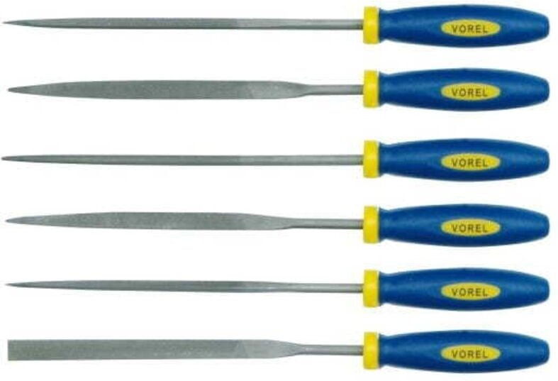 Nadelfeilen für Metall 140mm, 6er Set 25351 vorel