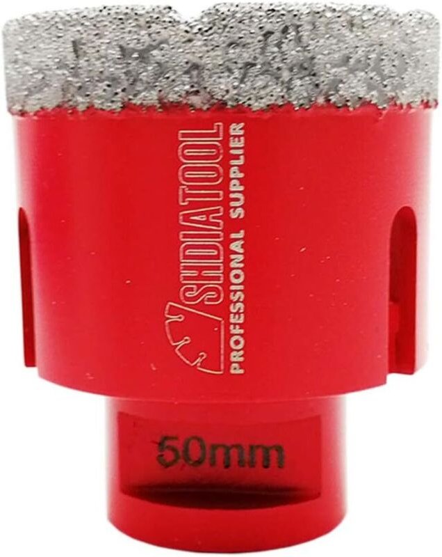Thumbnail - Ineasicer 50 mm Diamantbohrer, Kernbohrer mit M14-Gewinde zum Trockenbohren in Porzellanfliesen, Granit, Marmor