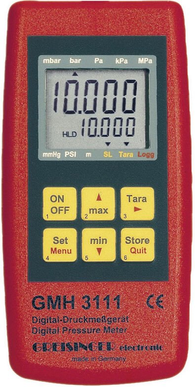 Greisinger GMH 3111 Druck-Messgerät Luftdruck 0.0025 - 1000 bar