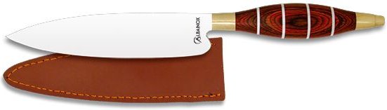 Martinez Albainox - Messer + Lederscheide. Ausdauer Rot.hoj