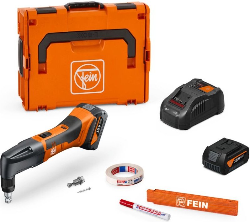 Fein - Akku-Knabber bis 1,3 mm ablk 18 1.3 cse as Set / 2x 5,0 Ah Akku + Ladegerät - 71321064000