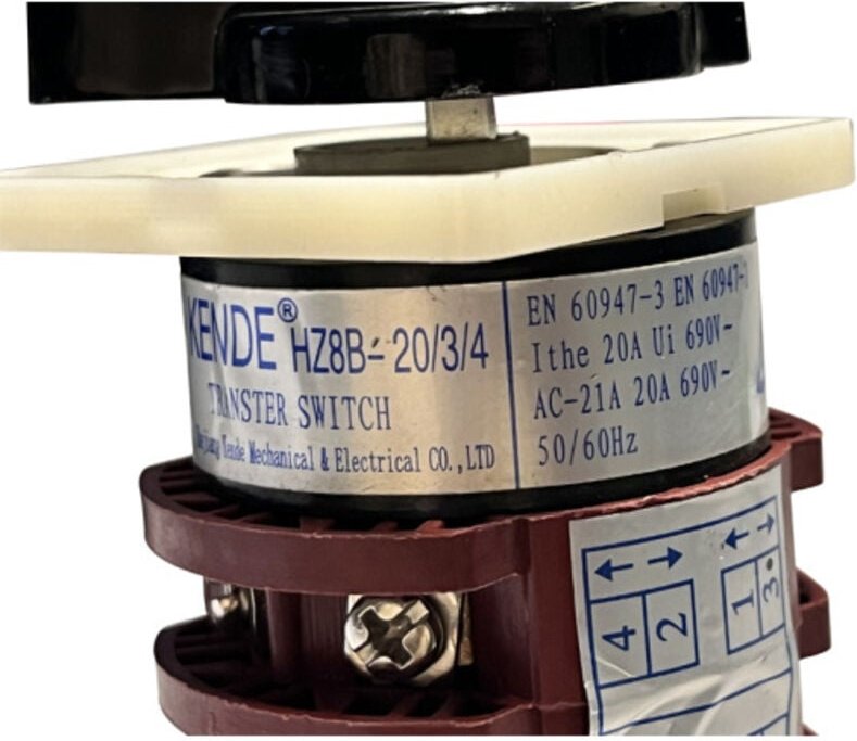 MAJADE HZ8B-20/3/4 Schalter Schweißstufen Schutzgas-Schweißgerät 690V 20A - 2 Stufen Schalter