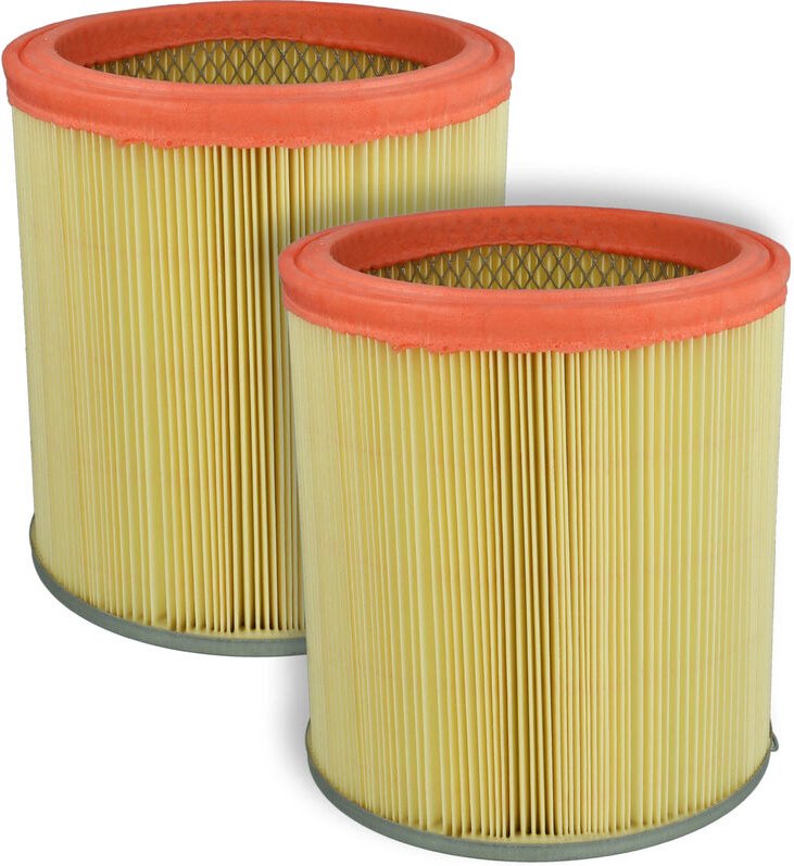 Filterset 2x Faltenfilter kompatibel mit Rowenta rb 61 a, rb 61 Staubsauger - Filter, Patronenfilter, Kunststoff / Filte...