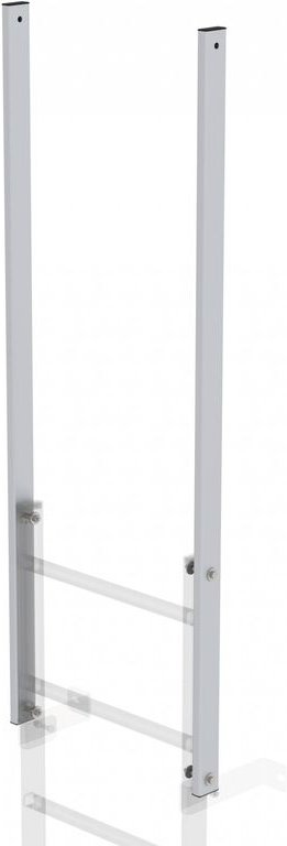 Munk - Günzburger Steigtechnik Ausstiegsholm gerade Aluminium eloxiert Länge 1.600 mm - 061243