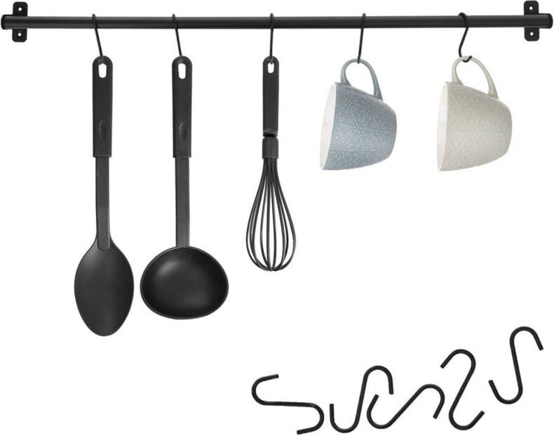 Thumbnail - Black kitchen utensil hanger - perfect for spoons and spatulas