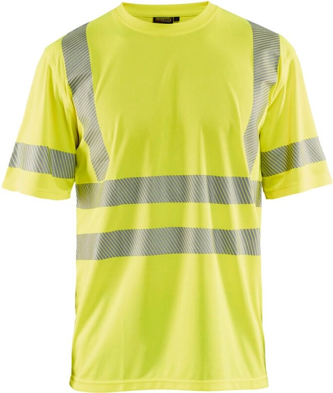 Arbeits-T-Shirt mit UV-Schutz und hoher Sichtbarkeit 3420 – Neon Gelb M