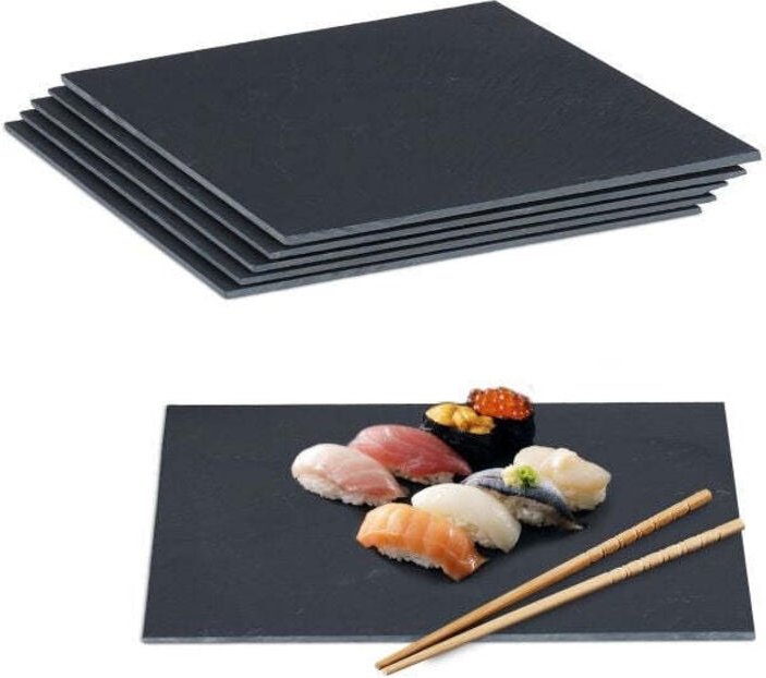 Northix - Set mit 6 schieferfliesen 40 x 30 cm 8