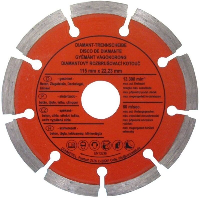 Con:p - con p Trennscheibe 115 x 22,23 mm Diamant für Beton segmentiert für Winkelschleifer