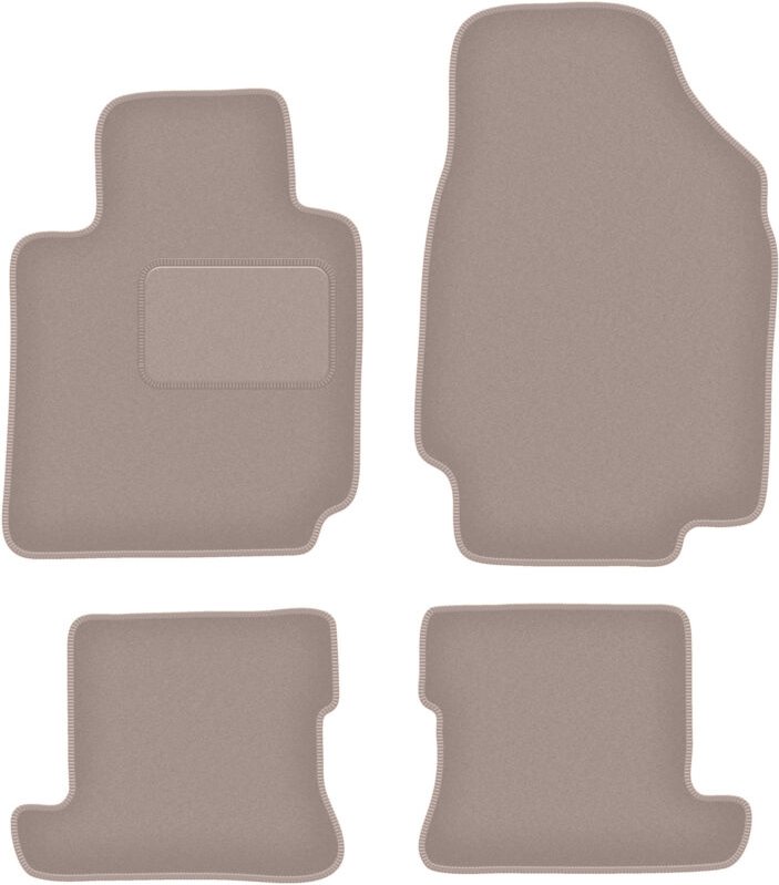 Beige Veloursmatten für: Nissan Micra K12 CC Cabrio (2003-2010)