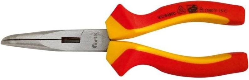 Thumbnail - Fortis Storchschnabelzange VDE gebogen 200 mm, Mehrkomponenten-Griff