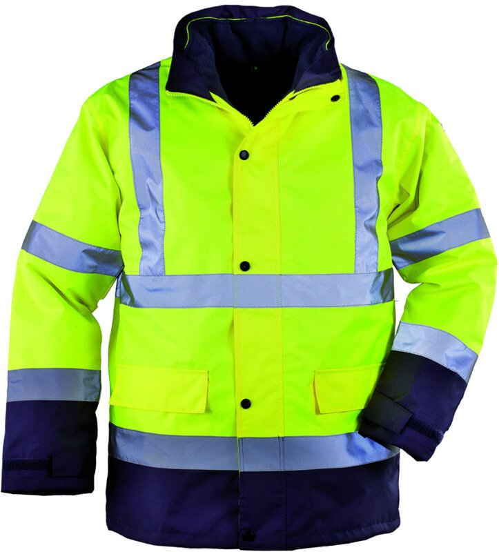 Mehrschichtiger 4-in-1 Parka, wasserdicht und hoch sichtbar ROADWAY – Neon Gelb 3XL – 60/62