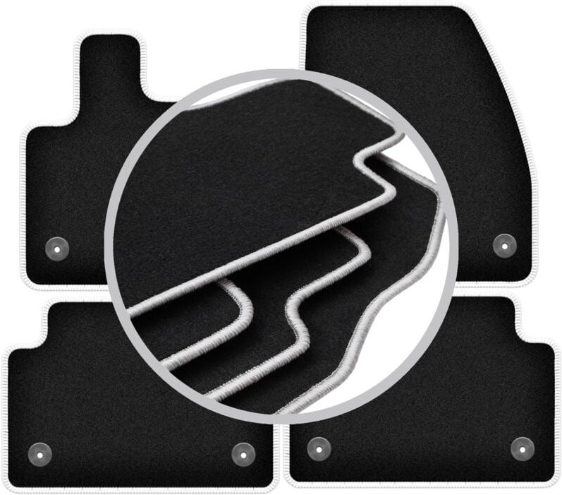 CARLUX-SILVER Autofußmatten für: Range Rover Evoque II SUV (2019-)