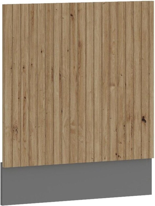 Küchen Preisbombe - Frontblende integrierten Geschirrspüler 60 cm Küche ava Artisan Lamellenoptik