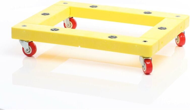 Transportroller 136 kg 510x405 mm, viereckig, Möbelroller, Rollbrett mit 4 Lenkrollen, Möbelhund als Umzugshilfe - Wilte...