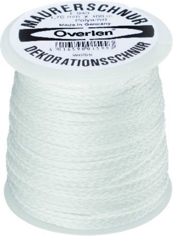 Overlen Kordel Polyamid 1,2mm 50m weiß Overmann