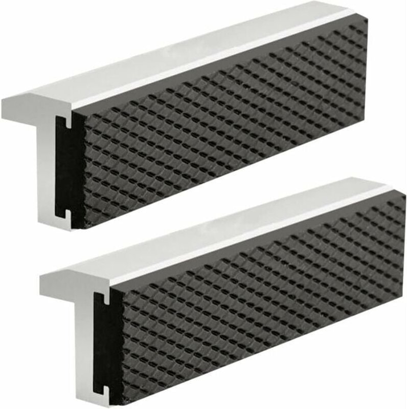 Shining House - Stück Schraubstock-Schutzbacken, Aluminium-Ersatzbacken mit Magneten, extra weiche Backenzubehör, 125 mm...