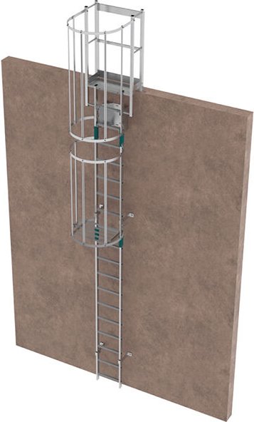 Matisère - Ortsfeste Steigleitern mit Klappe - Steighöhe von 3,46 bis 4,3m - CRINO-SF/003-7871