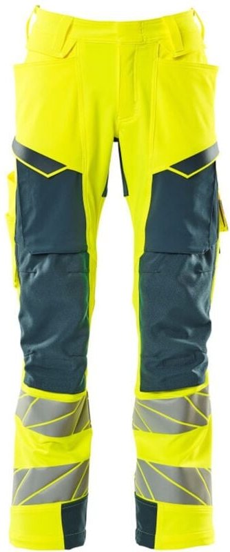 Mascot Hose mit Knietaschen 19079-511-1744 Gr. 82C52 hi-vis gelb/dunkelpetroleum