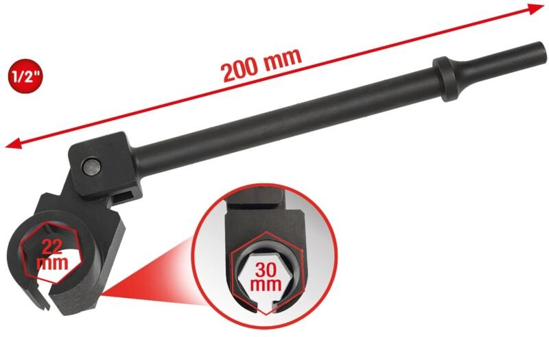 Ks Tools Vibrations-Lambda-Sonden-Lösewerkzeug,22 mm