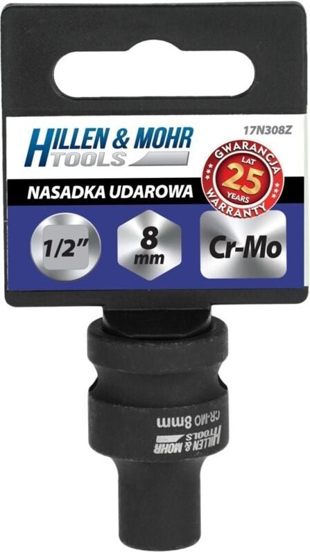 Thumbnail - DEDRA Schlagschrauber-Steckschlüssel 1/2", 8 x 38 mm – Cr-Mo – langlebig und robust