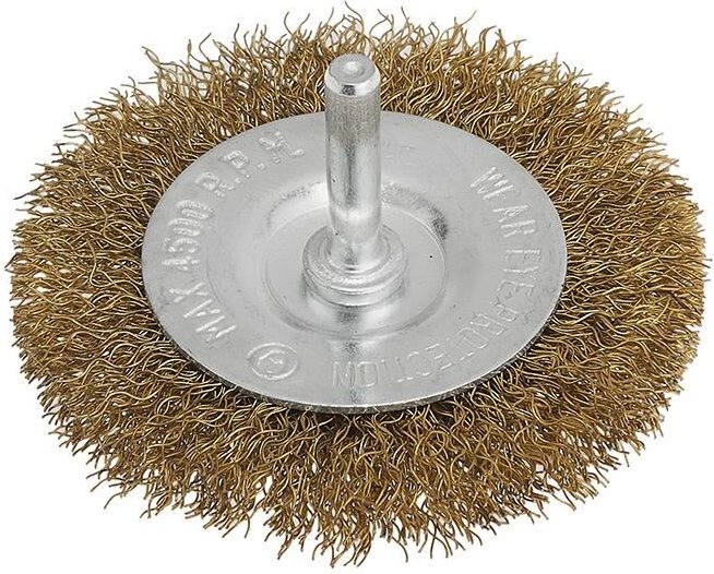 Fervi - Rundburste 30 mm mit Stahlfasern und Schaft fur Bohrmaschine