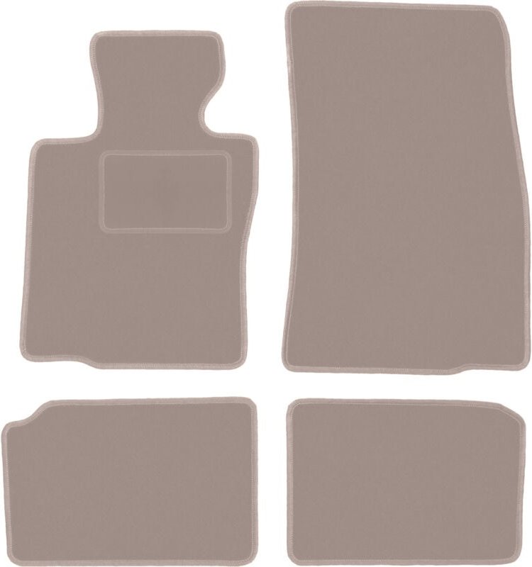 Beige Veloursmatten für: Mini Countryman R60 Fließheck (2010-2017)