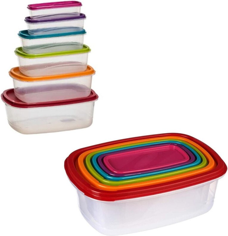 Trade Shop Traesio - Trade Shop - set 6 pz ermet konten mit zusammenarbeit in konservierten retains -