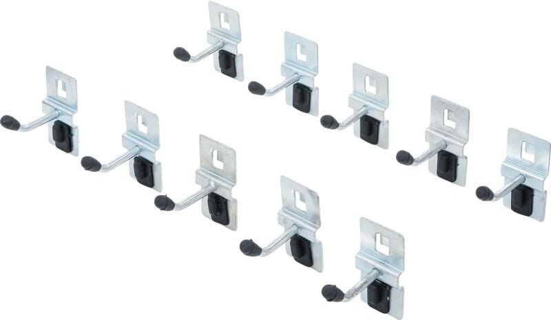 Einzelhaken-Satz 40 mm für Schrankwand-System 10-tlg.