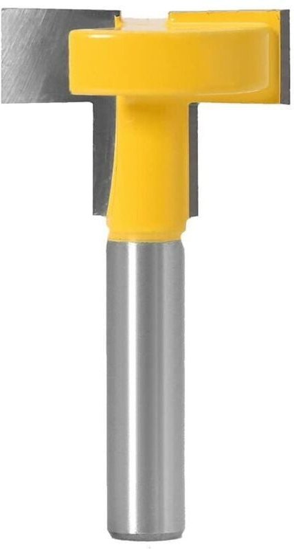 8-mm-T-Nut-Fräser für Holz, Doppelschlitz-Gewindefräser für die Holzbearbeitung. 8-mm-Doppelschlitz-Gewindefräser. - KZQ