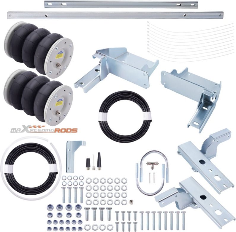 Maxpeedingrods - 2X Luftbalg Hinten + Halterungen Kit for Iveco Daily 35C - 55C rwd 1999- 7800KG