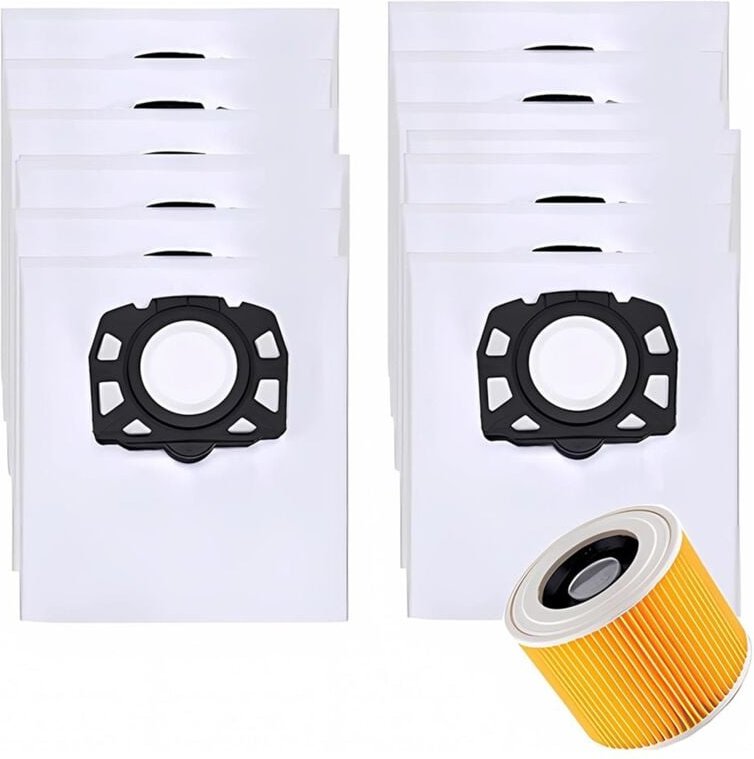 Thumbnail - Staubsaugerbeutel Filter für kfi 357,WD2 Plus,WD3, 1-3, Ersatzteile 2.863-314.0