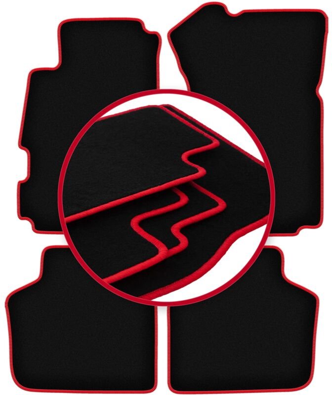 CARLUX-RED Autofußmatten für: Honda Legend II Limousine (1991-1996)