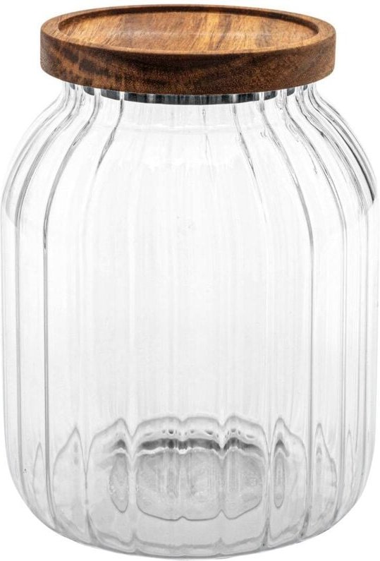 5five Simply Smart - Glasbehälter mit Holzdeckel harmony, 2 l