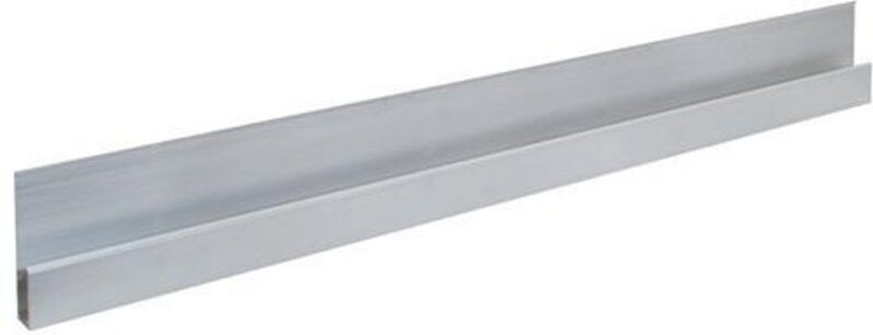 Alu h-Kartätsche Länge 2000 mm m. Verstärkungswulst Aluminium 1,6 mm